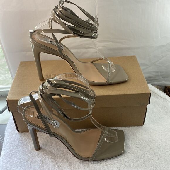 Steve Madden Uplift in Grey Patent Leather Size 8.5 - Picture 2 of 8